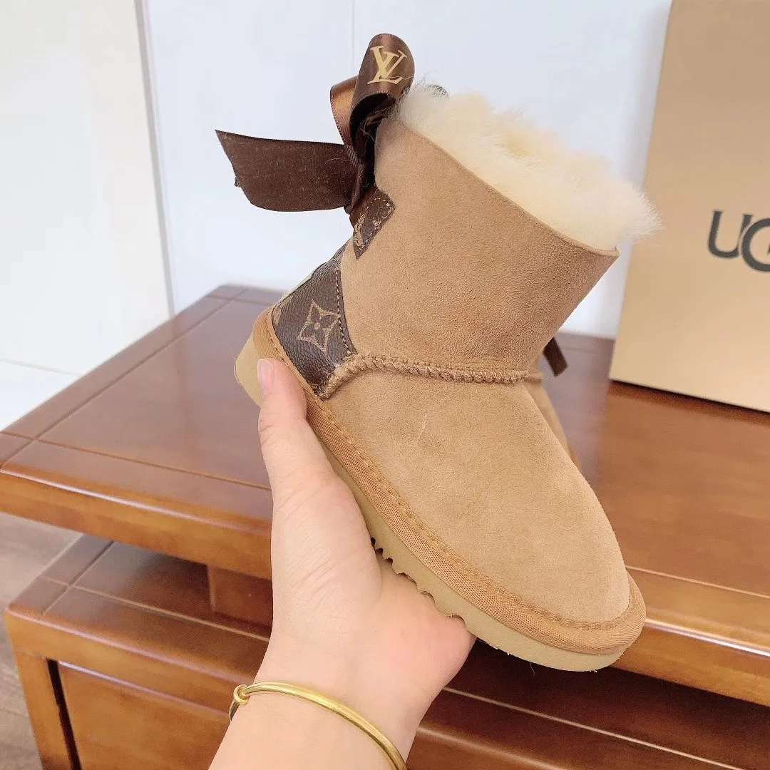 Модные высококачественные сапоги из шерсти сапоги из натурального меха для женщин сохраняют тепло зимой