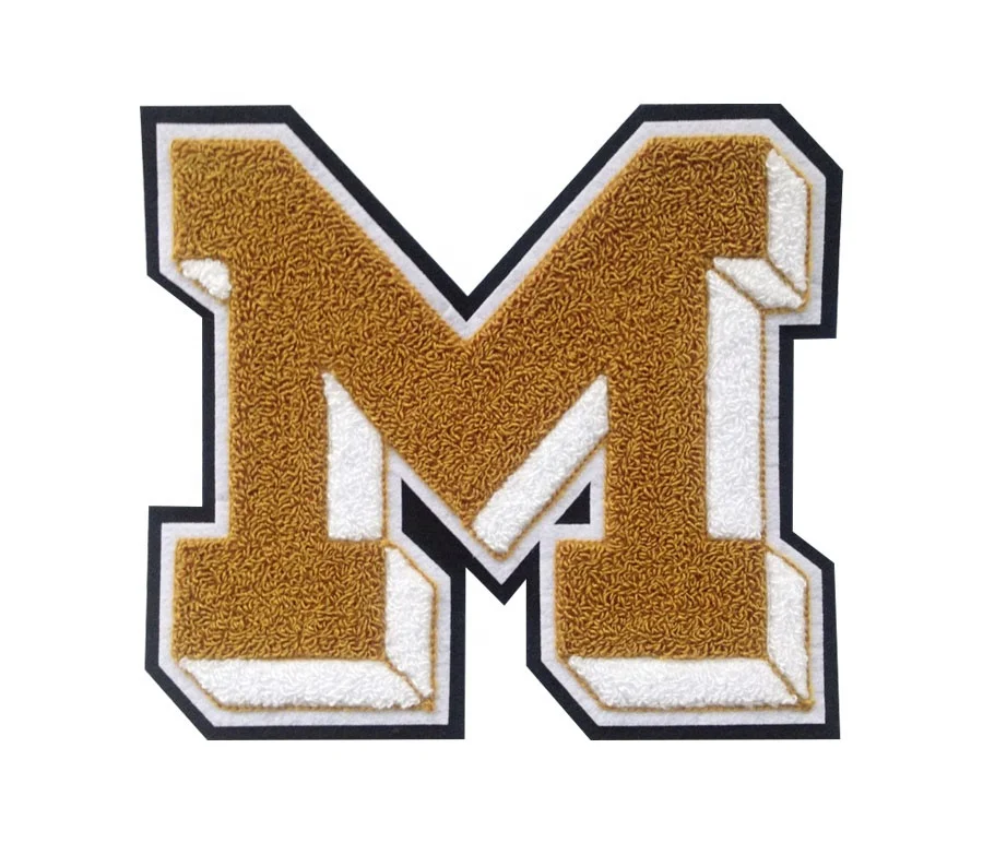 Custom chenille  letter hoodie letterman jacket  Double layer towel embroidery chenille custom letter patches good patches