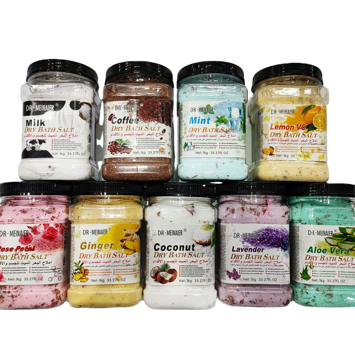 Hot-selling 1kg petal bath salt exfoliating rubbing mud scrub deep cleansing chicken skin brightening scrub bath salt