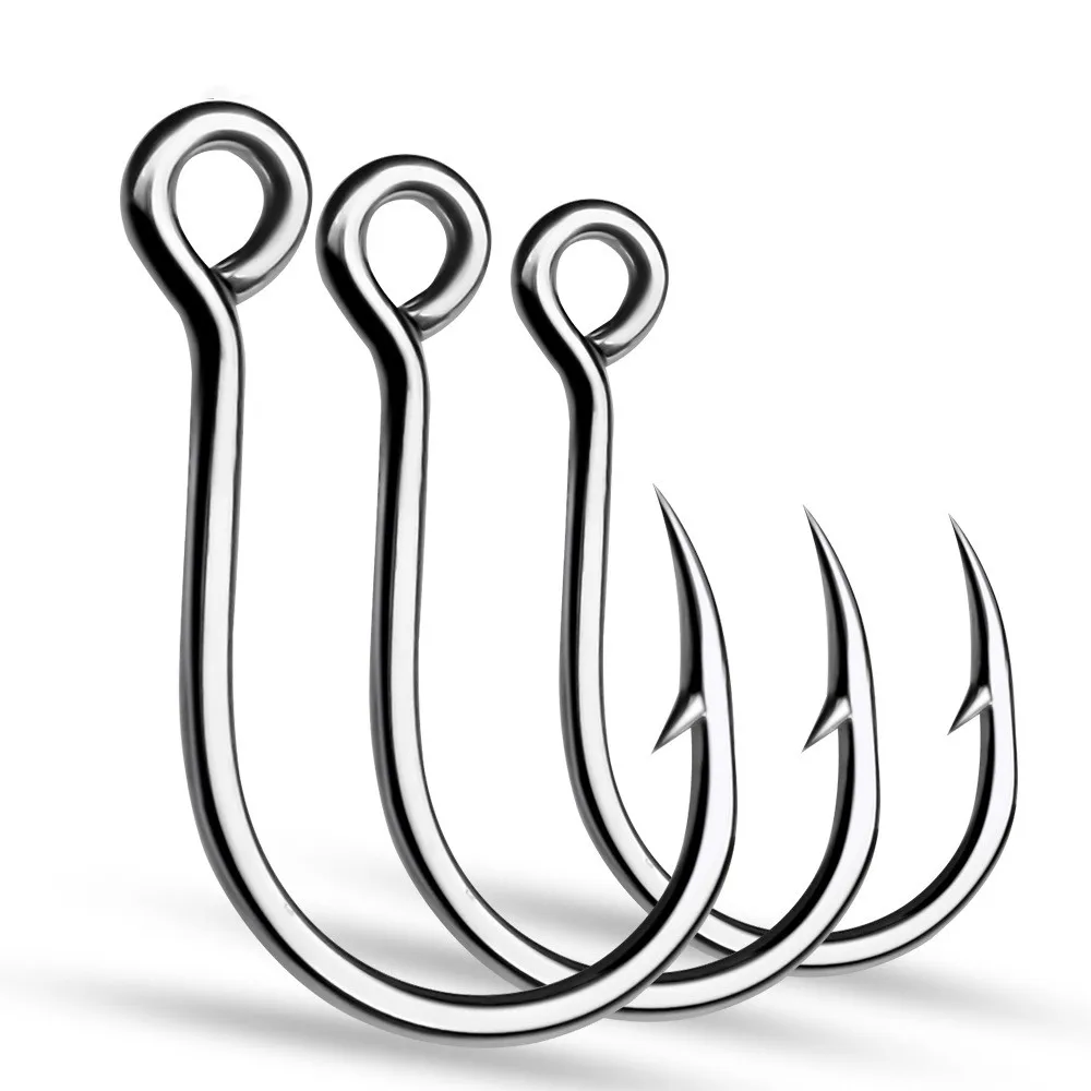 High Quality high carbon steel jigging hook 6#-3/0# saltwater Fishing Circle hooks boat Anzuelos