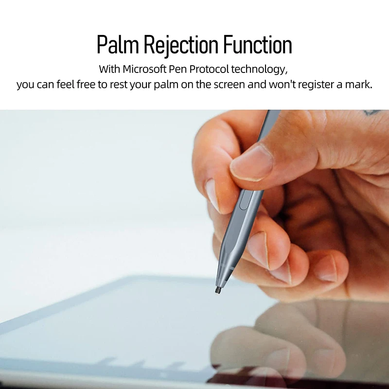 Tilt Function MPP2.0 4096 Level Pressure Magnetic Active Touch Screen Stylus Pen with Palm Rejection for Microsoft Surface