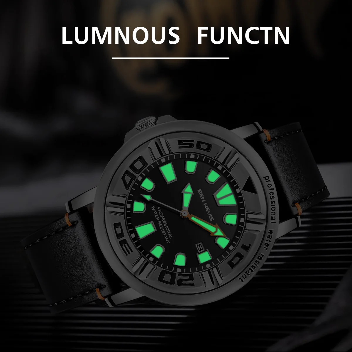 Men quartz watch diving sports business personality watches