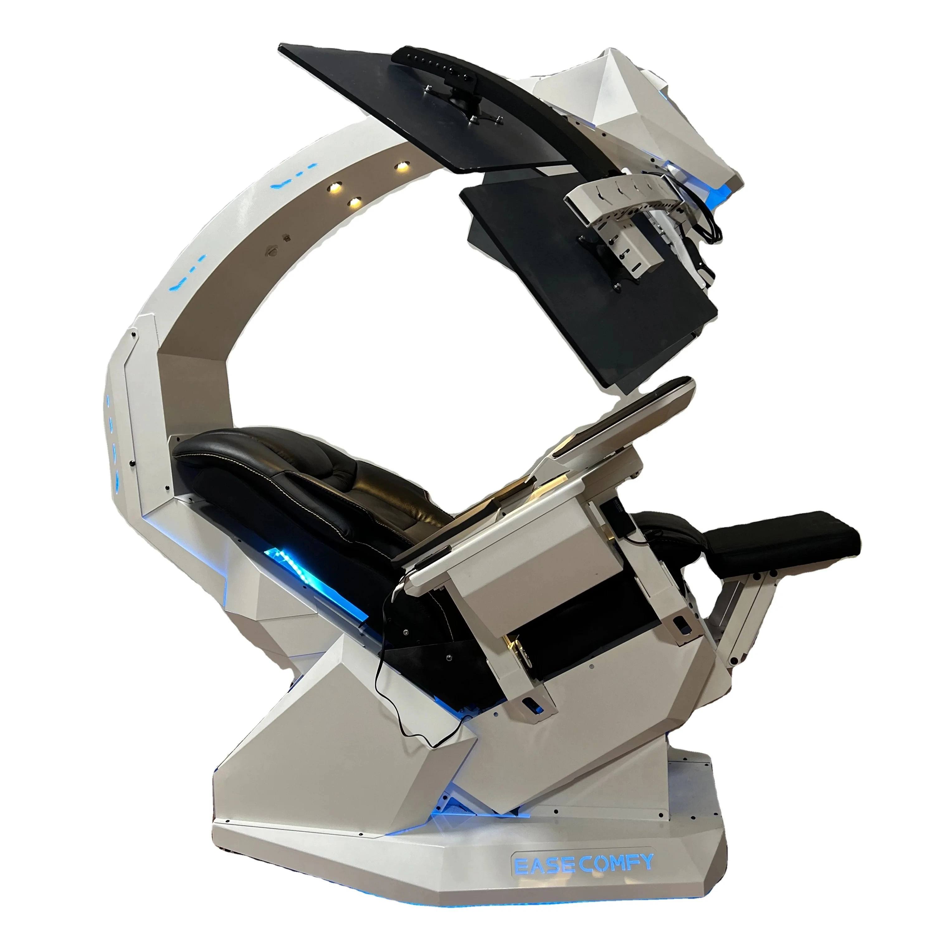 EASECOMFY T2 THRONE  zero gravity recline chair cockpit comfortable  adjustable chair workstation gaming cockpit for monitors