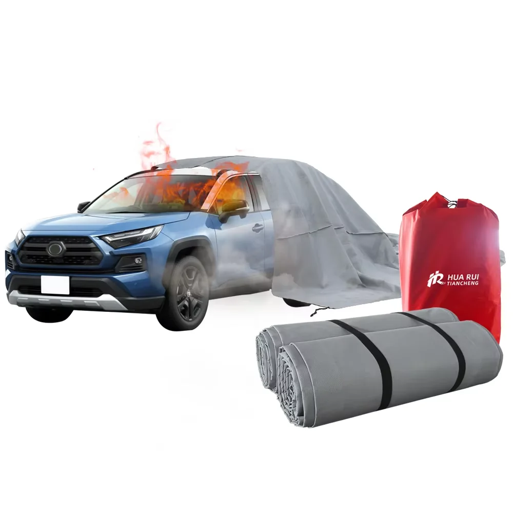 Factory price car fire blanket fiberglass vehicle fireproofing lining for electric vehicle charging stations
