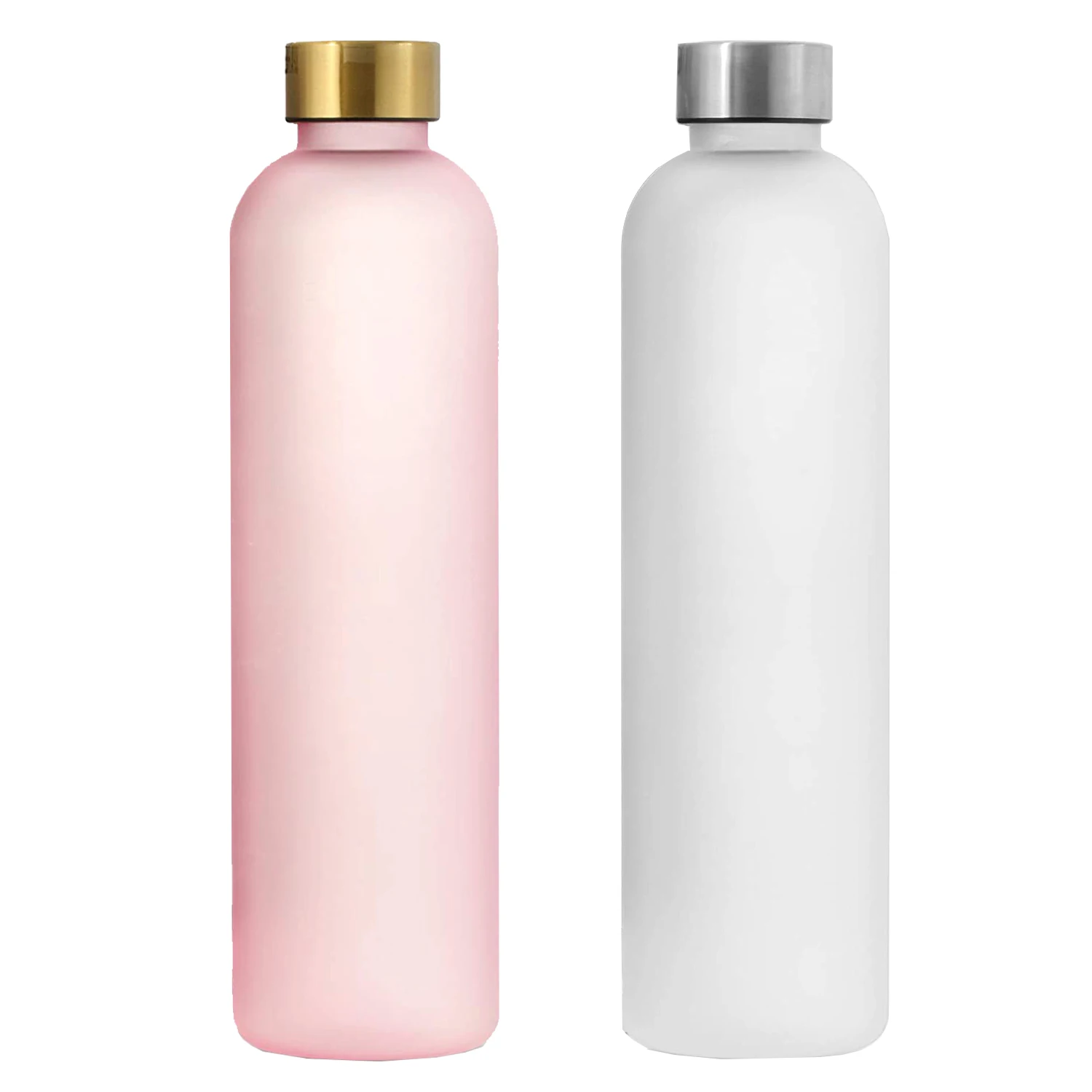 1000ml High Quality Custom Logo Unbreakable Frosted Glass Drink Water Bottle