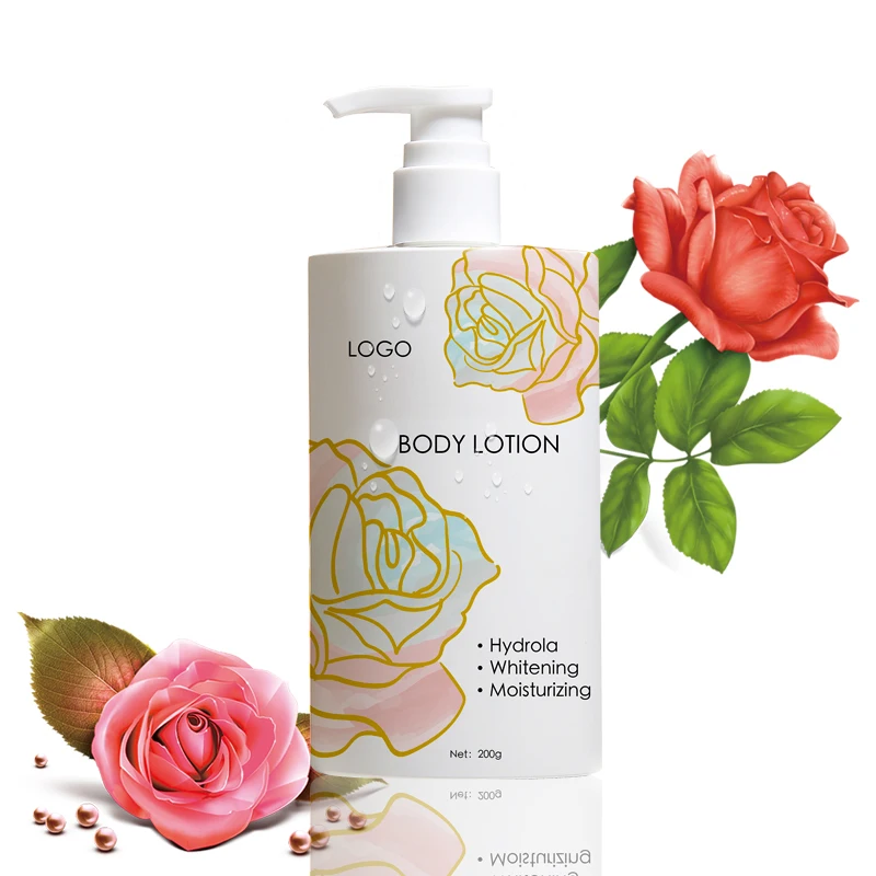 The cheapest wholesale nice quality nature rose moisturizing skin cream body whitening lotion