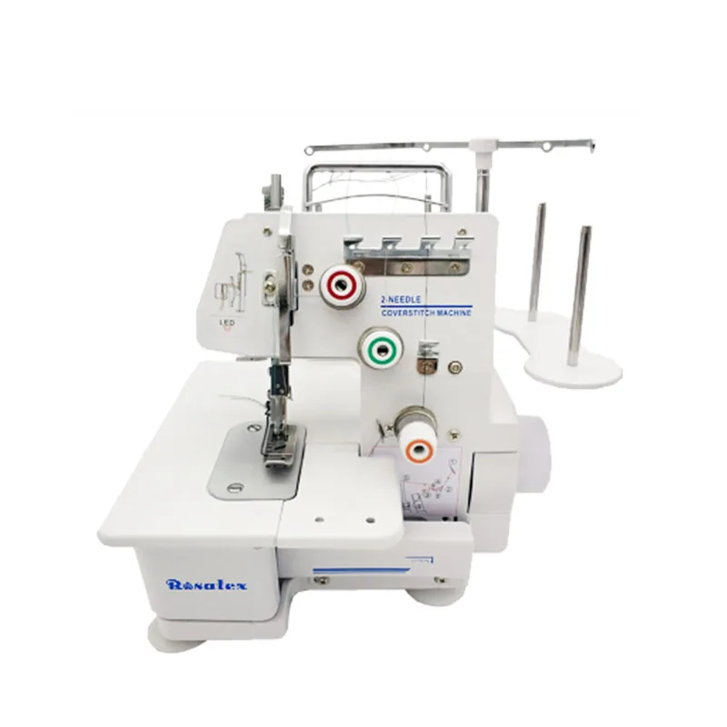 Rosatex 757s  Hot Sale Double Needle Three-Thread Domestic Flat-bed Interlock Sewing Machine