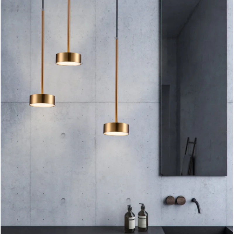 Zhongshan современные металлические люстры подвесные светильники Малая бытовая техника золотой кулон свет для Островная вытяжка кухня