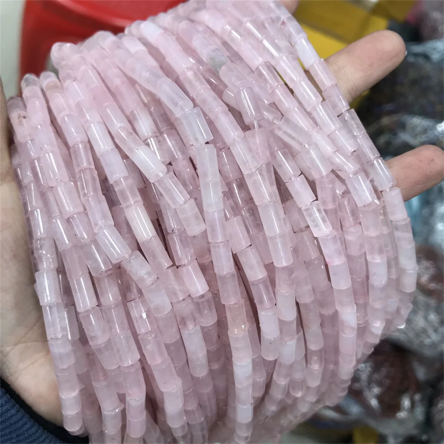 wholesale Natural Stone 5*8mm Tube Spacer Beads Tubular Spacer Tube Beads Jewelry Making