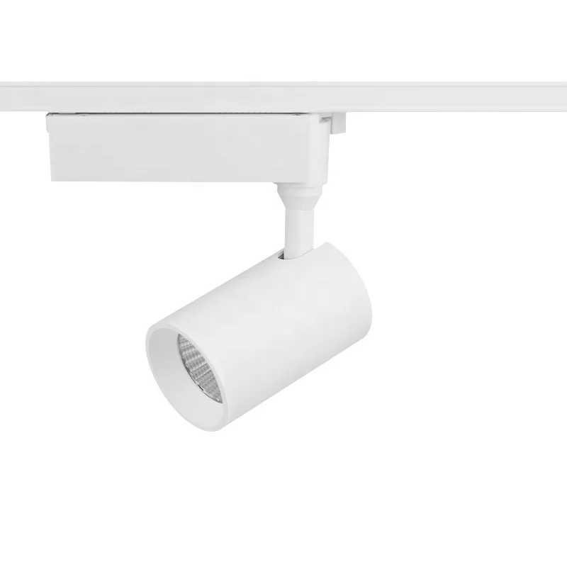 15W AC220V  3 wire low glare COB LED track spot  light for supermarket