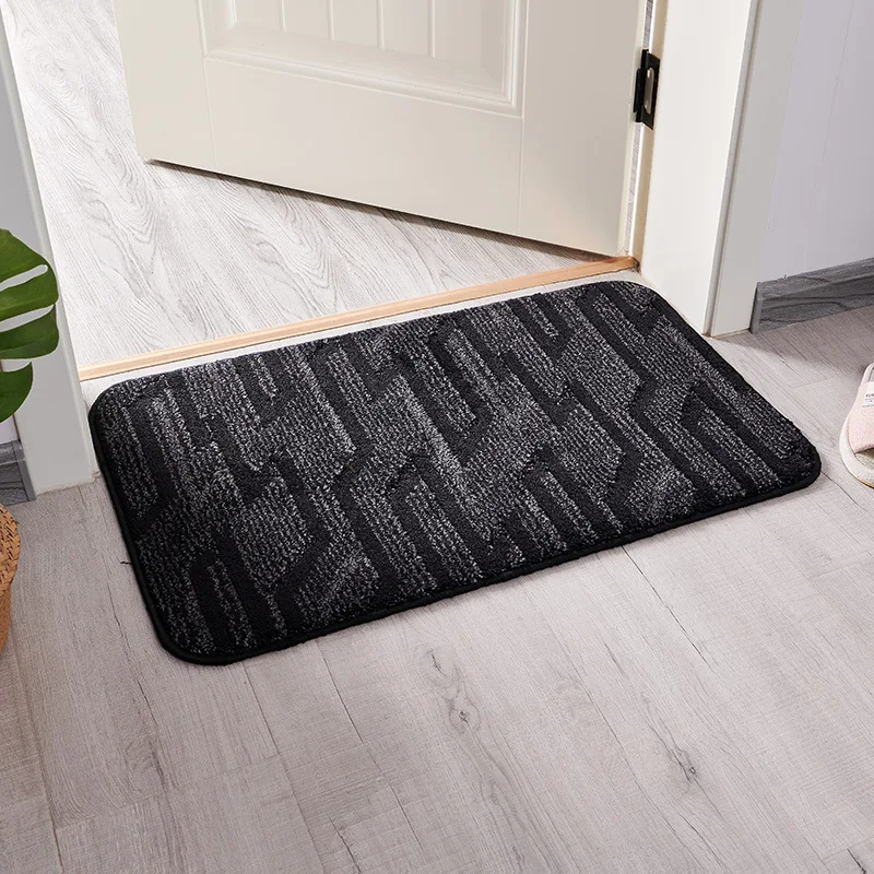 Indoor Door Mat for Entrance Machine Washable Entryway Rug Non Slip Trapper Rugs Absorbent Dirt Low Profile Shoes Scraper