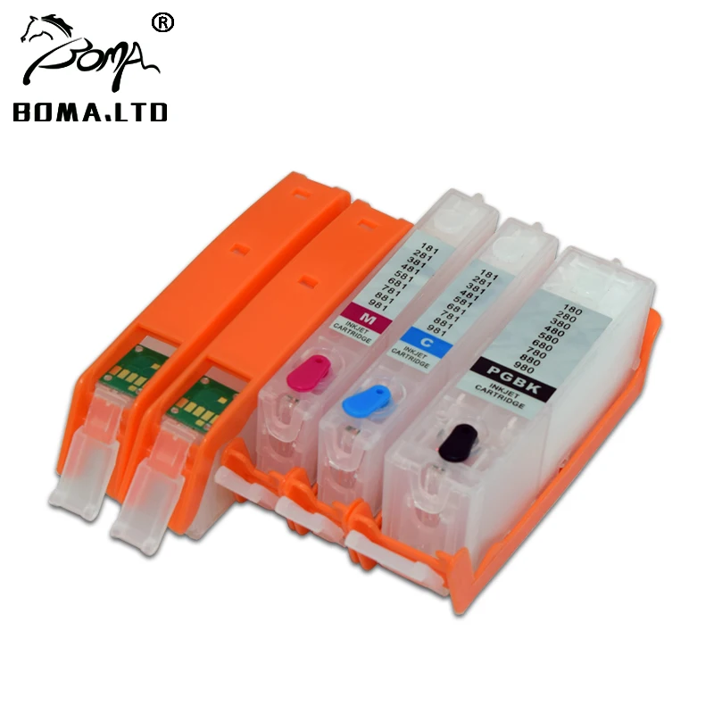PGI-570 CLI-571 Refillable Ink Cartridge With ARC Chip For Canon MG5750 MG5752 MG5753 MG6850 MG6852 MG6853 TS5050 TS6050 Printer