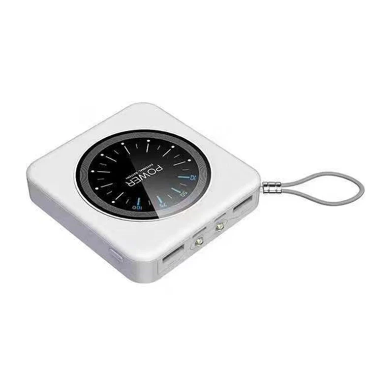 new fashion clock design mini power bank 10000mAh Dual Usb Custom Logo powerbank 10000mah fast charging clock power bank