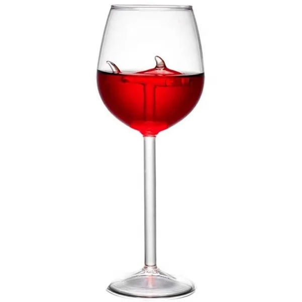 Shark Wine Glass Goblet With Box-Fun Novelty for Wine Lovers Party Christmas Halloween And Celebration