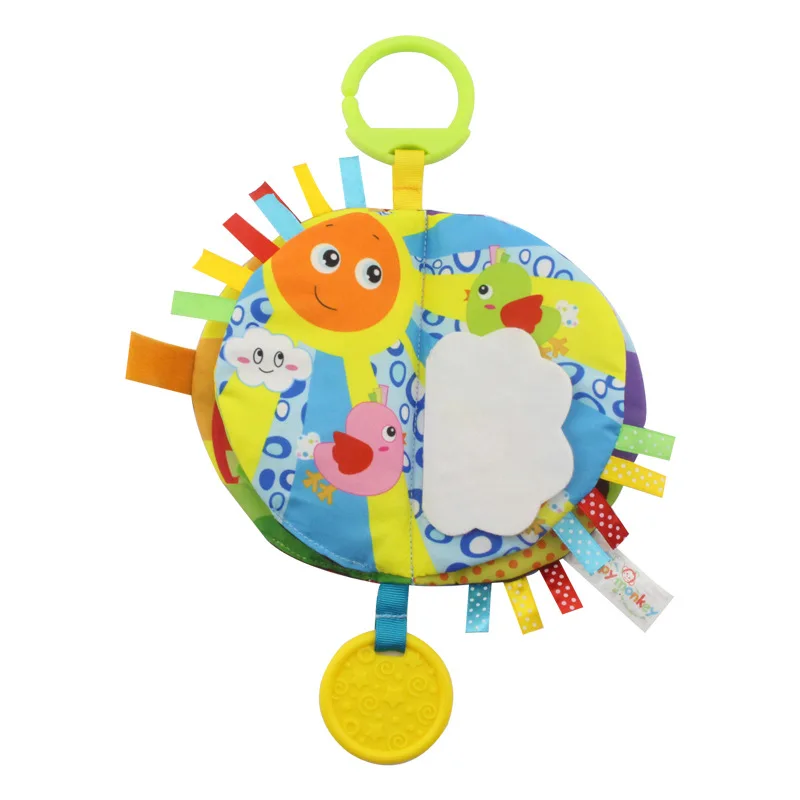 Eco-friendly safety soft fabric educational baby cloth books for kids funny