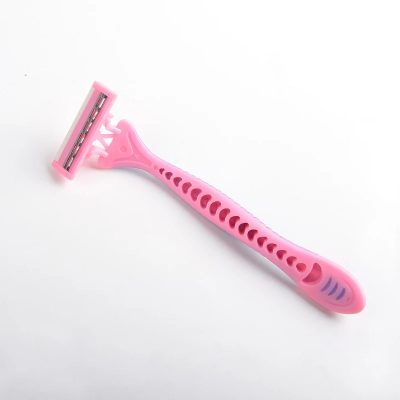 Max Hot Selling Women Colorful Face 3 Blade Sharp Safety Shaving Razor