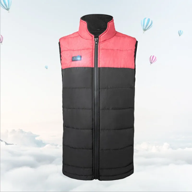 
5V USB Rechargeable Battery Powered Far Infrared Keep Warm Thermal Waistcoat Women Outdoor Heated Hiking Vest 