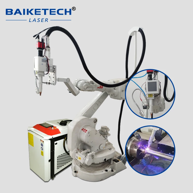 2000W High Quality ABB Robot 3D Fiber Laser Welding Machine High Degree Flexibility Stable