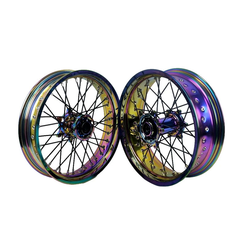 Symphony wheels set Fit KTM EXC 2022-2024 Years 17*3.5 17*5.0 Motorcycle Supermoto Wheels 17 Dirt Bike