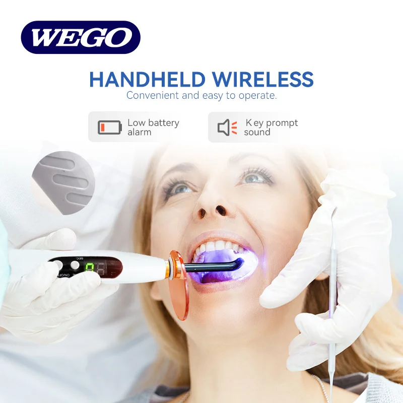 Wireless LED Light Cure Unit Dental Led Curing Light Lamp for Dentistry