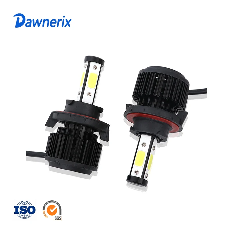 X6 H13 9008 4-Sided 120W 32000LM Thin LED Headlight Car LED Headlights for Ford Focus 2012 Hi/Low Beam 6000K Bright Canbus