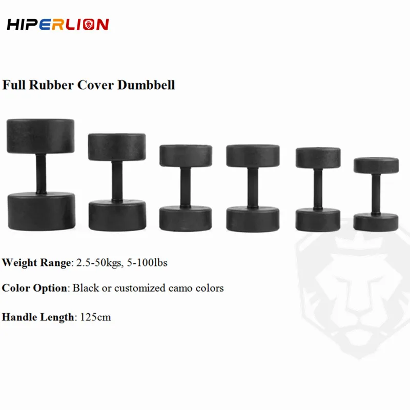 Manubri Palestra Coated Professional 40 Exercise Oem Rubber Half Round Kg Pounds Bumbell Fix Cpu Dumbbell Set For Home