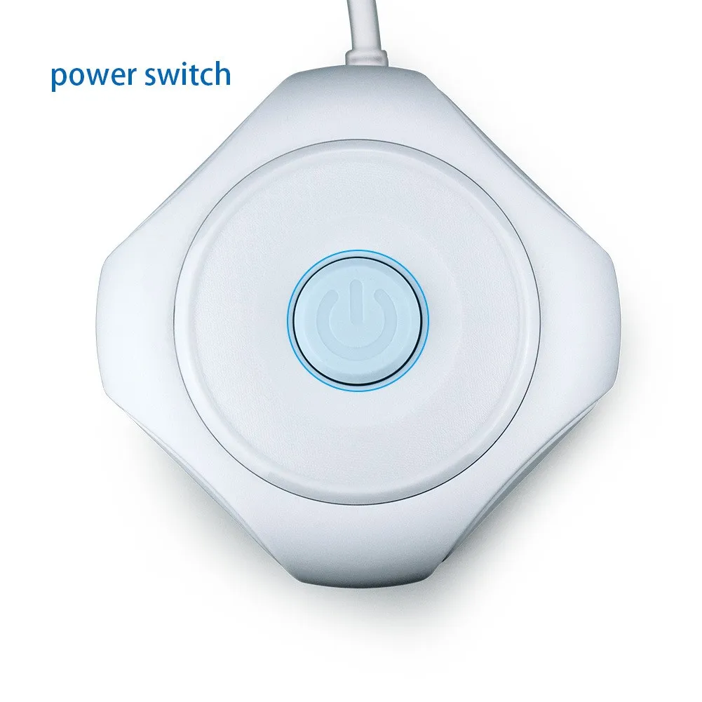 Ali Hot US Standard Popsocket Smart Power Strip With USB-C PD18W Fast Charging White Color