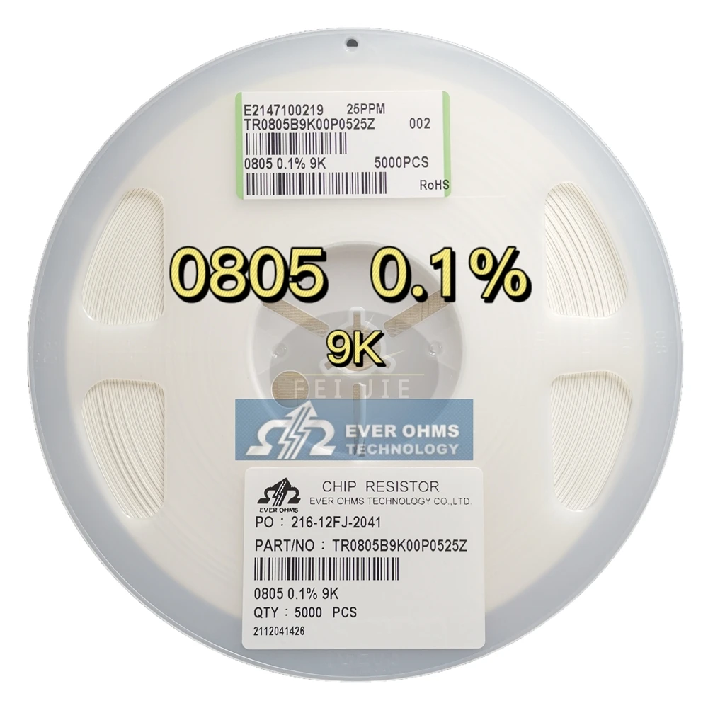 THIN FILM PRECISION RESISTOR 0805-9K 0.1% 25PPM TR0805B9K00P0525Z