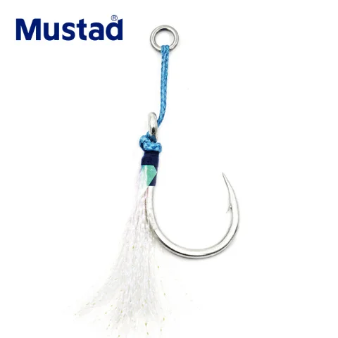 MUSTAD J-ASSIST5 stainless steel luminous assist stainless steel Material Fishing  hook for slow jiggs lure