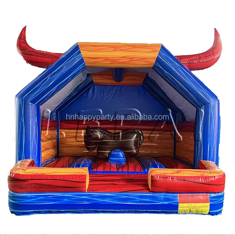 Lepai hot sale giant bull theme inflatable bounce house with blower in sale