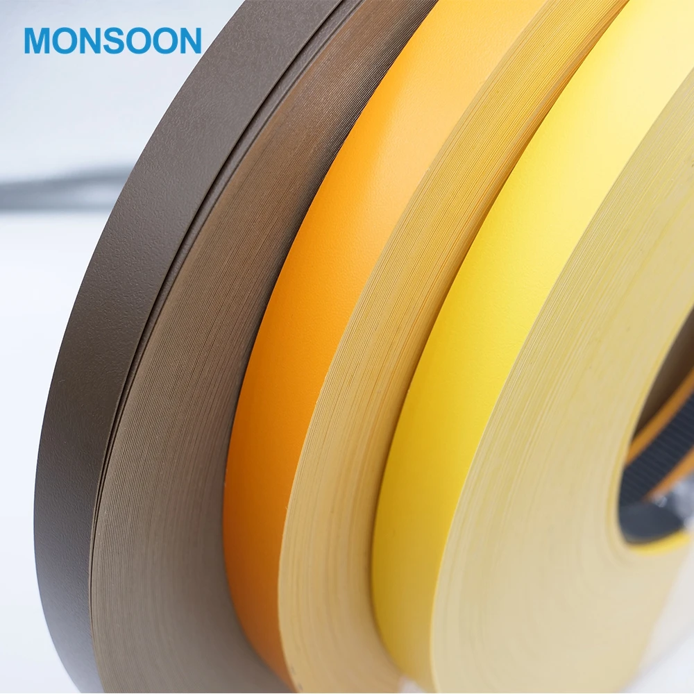 
Glossy furniture cover Solid color PVC plastic edge band tapes 