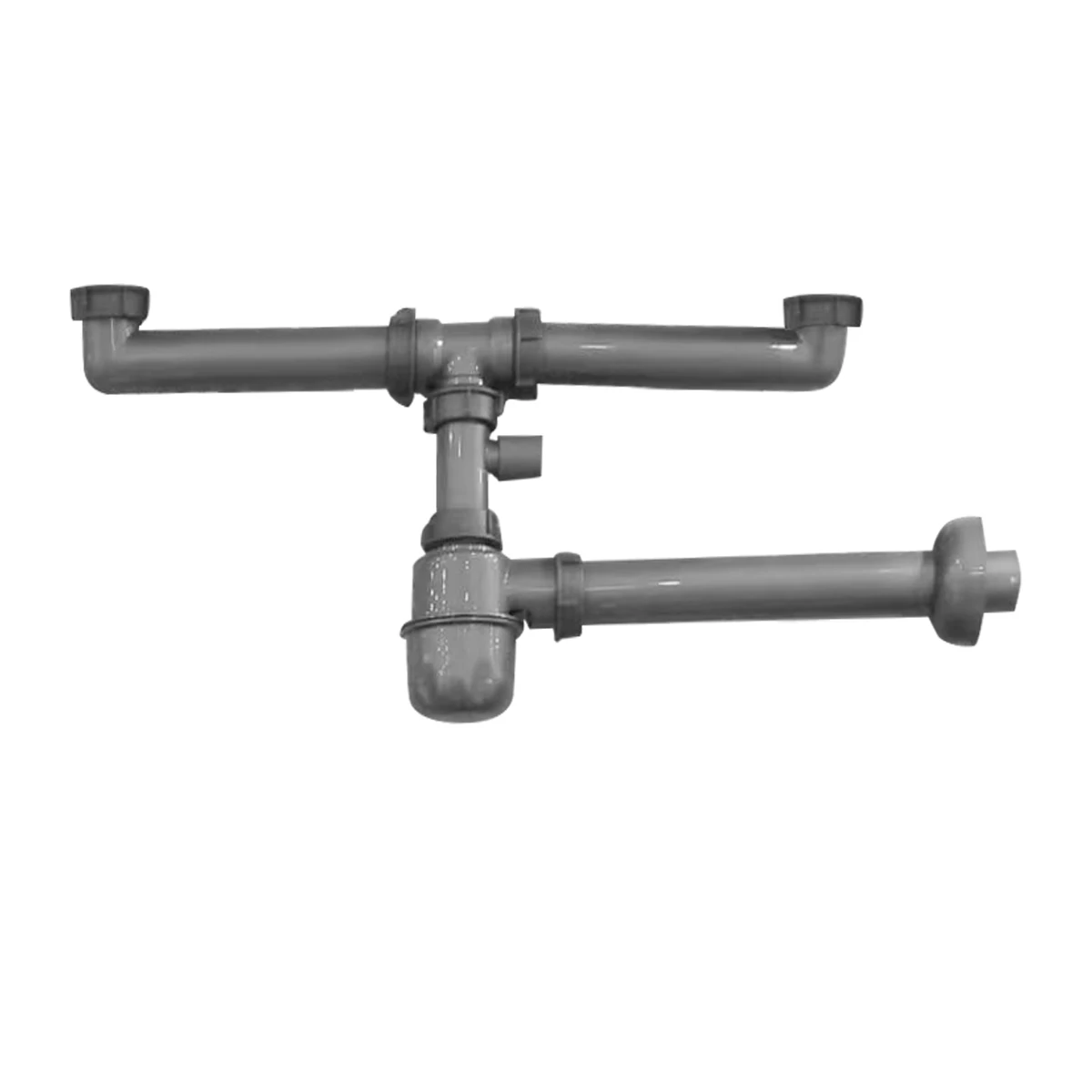 40 мм PP материалы сливная раковина комплект для двойной кухонной мойки многофункциональный T ловушка трубы размер можно регулировать водосточная дорожный слива