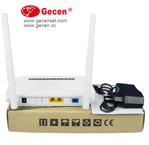 Gecen 1GE+1FE Dual WIFI Router FTTH GPON EPON XPON ONU