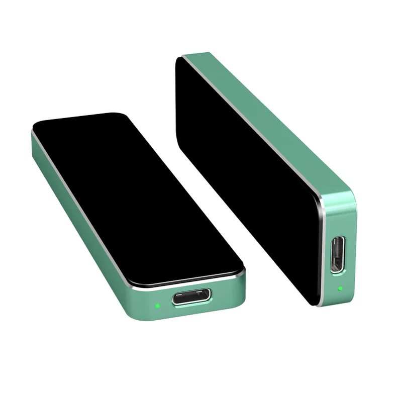 Aluminum Fast Data Transfer Usb3.1 Sata Portable Ssd Case External NVME Enclosure Box for Macbook SSD Case M Key SSD