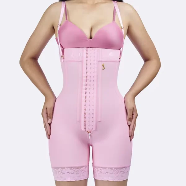 Invisible Mermaid Rib-height Women Tummy Control Invisible Zipper Female Underwear Open-Breasted Regular Compression Straps