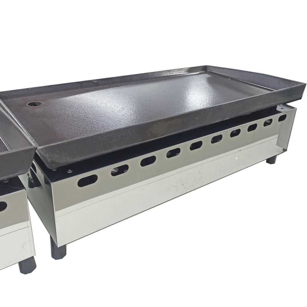 Restaurant Equipment Cast Iron Grill Electric Stainless Steel Counter Top Griddle