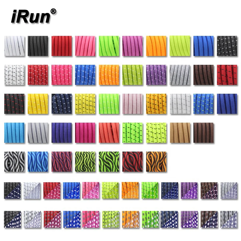 iRun  Barcode Lock System Manufacturer Expand Laces No Tie Shoelaces Pair Locking Lazy Laces Running Shoes Private Label