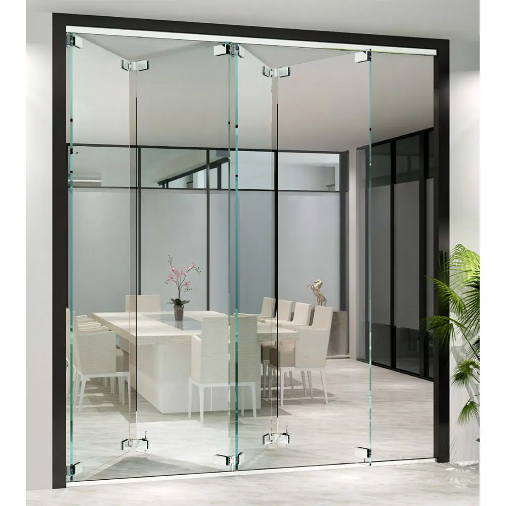 Professional manufacturers customized production of villa house indoor kitchen living room partition glass folding door