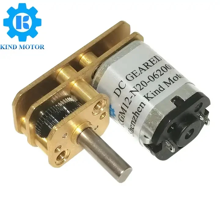 High Torque Low rpm GM24-N20VA N20 U-type Parallel Shaft Metal  6v 12v DC Gear Motor with 24mm Metal Gearbox