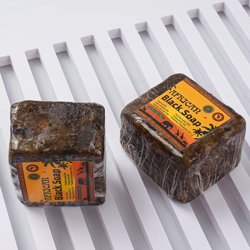 OEM Organic Raw Handmade Black African Soap