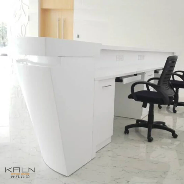 Оптовая продажа Современная облицовочная стойка регистрации из цельной древесины роскошная устойчивая Экологически