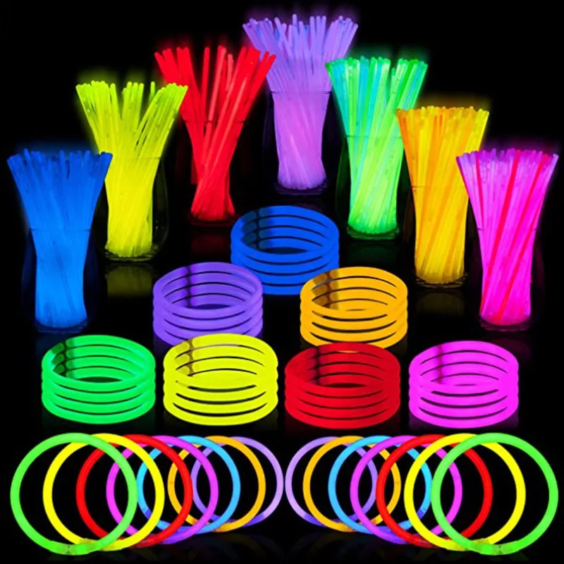 Party Supplies Glow Sticks Concert Glitter Bracelet Glow-in-the-dark dance Lighting Sticks Wholesale