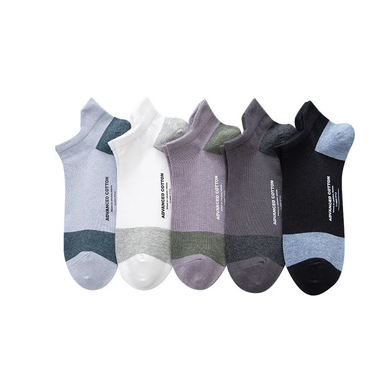 Good Quality Breathable Combed Cotton Ankle Socks Business Solid No Show Men Socks