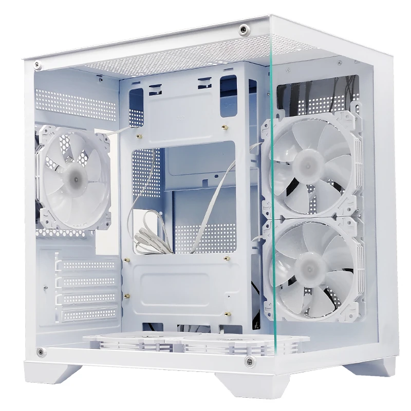 Choiyan Dazzle Shadow Tempered Glass ATX Transparent Gaming ATX Computer Cases & Towers