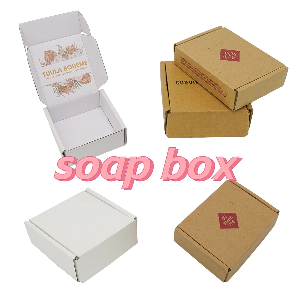 High Quality Custom Own Logo Printing Cosmetic Soap Packaging Shipping Box Corrugated Packaging for Soap Paper Box