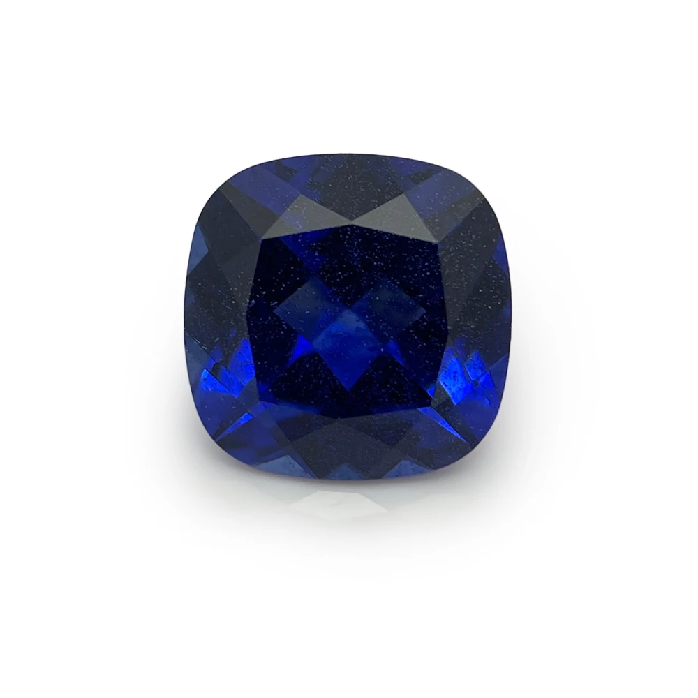 Lab Grown Sapphire wholesales Synthetic Created Sapphire Cushion Cut Loose Gemstones For Jewelry Making
