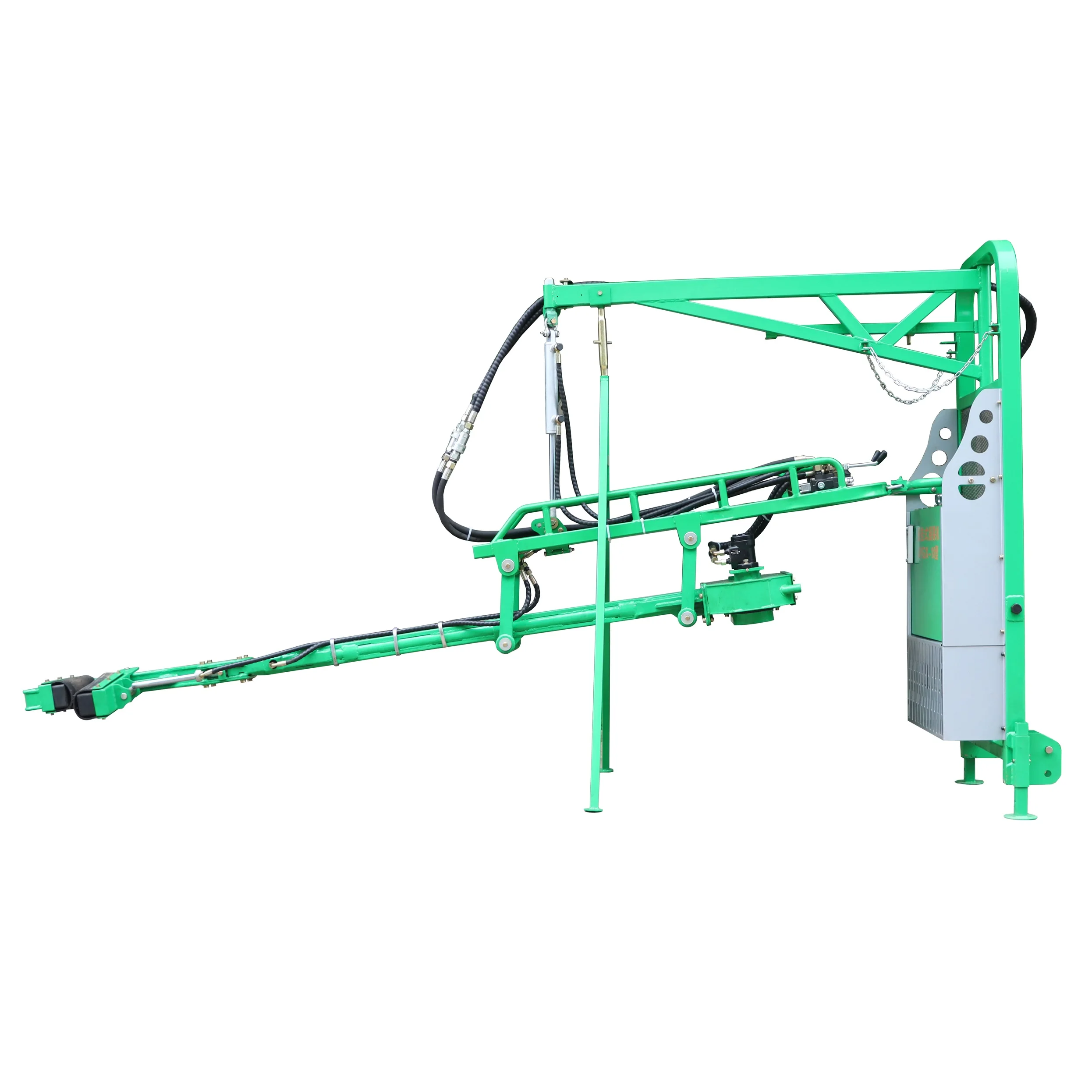 Шейкер для сбора урожая пекан с установленным трактором