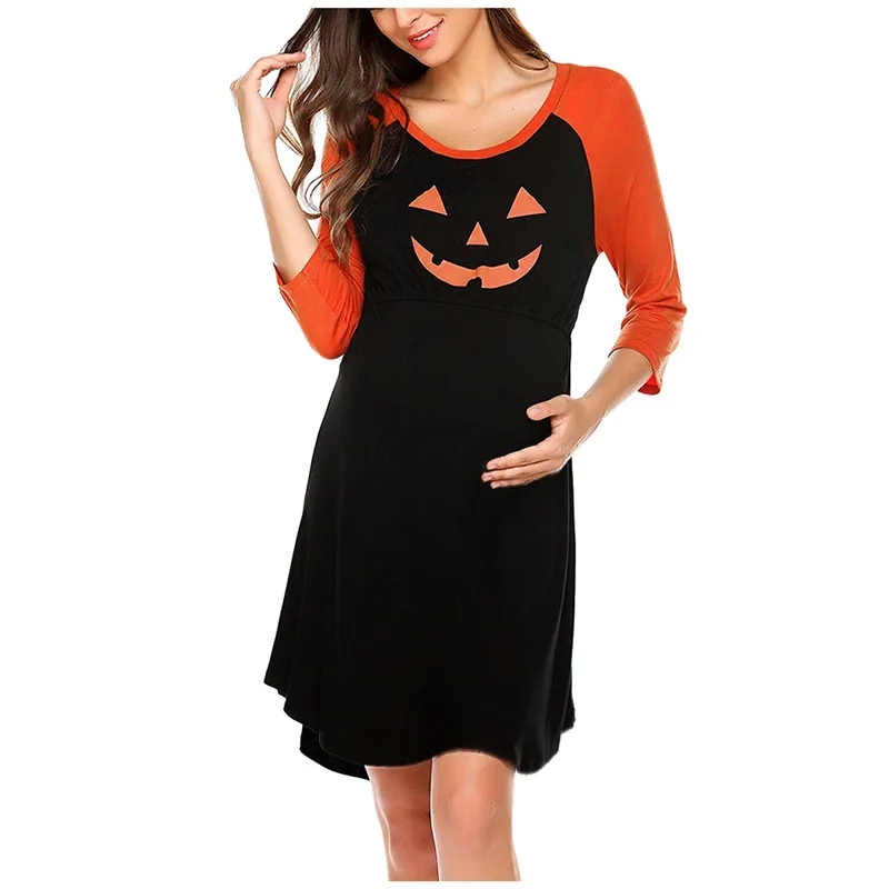 Wholesale Fashion Maternity Pregnancy Soft Pregnant Robe Cartoon Printing Breastfeeding Nursing Pajamas