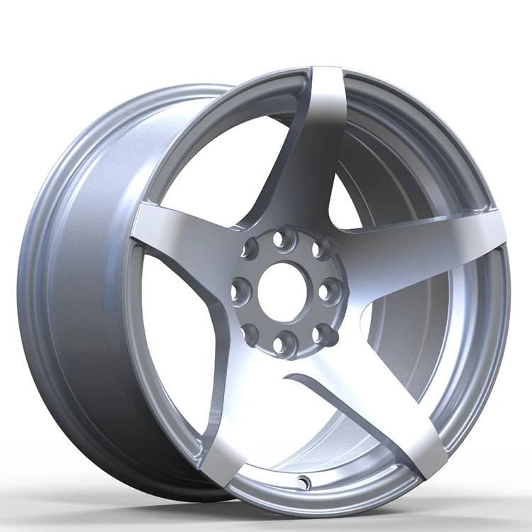 Новый дизайн 5-спицевое легкое 4x100 глубоко вогнутые 15 дюймовые литые диски для автомобиля