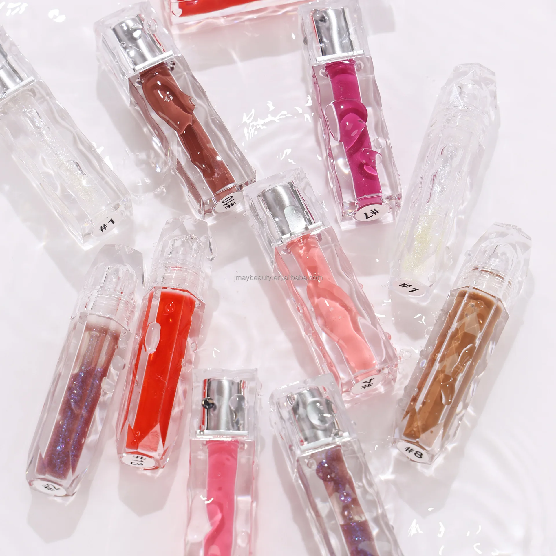 Top Lipgloss Sellers Clear Luxury Crystal Long Lasting Moisturizing Vegan Glossy Mirror Effect Shiny Lip Gloss Private Label